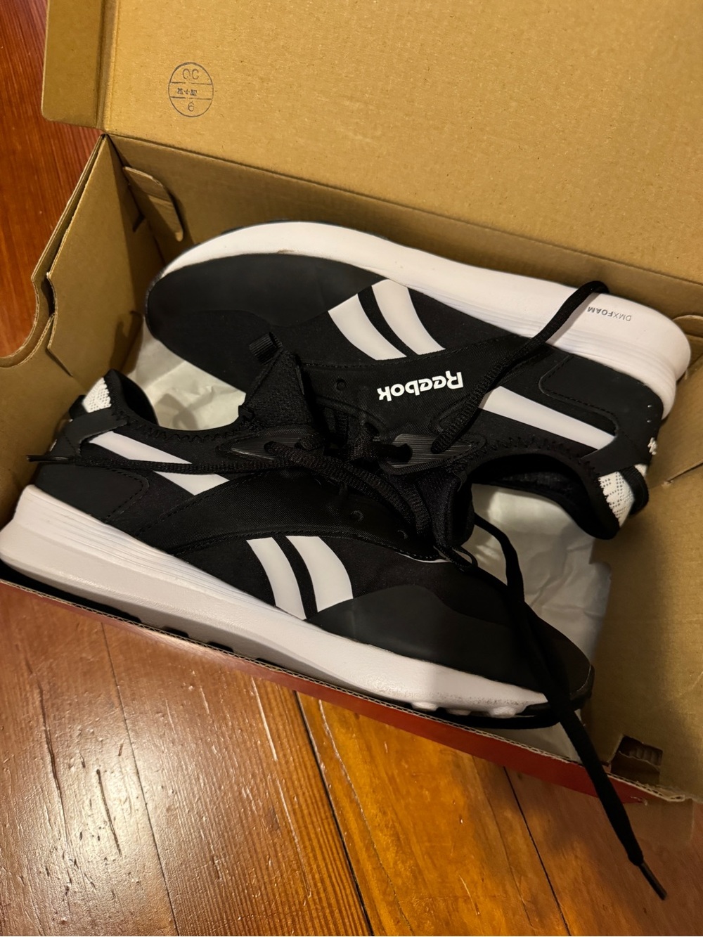 Reebok Spark Run Black & White Women's Sneakers